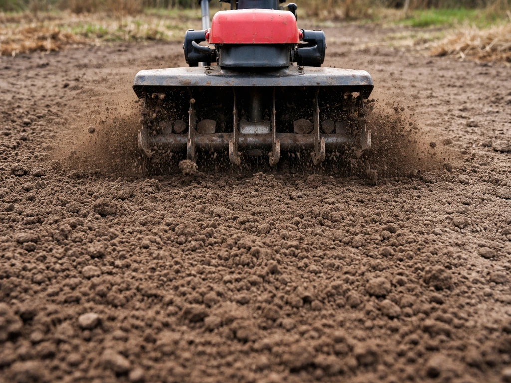 Grondfrees maakt de bovenlaag los in de tuin, waardoor een fijn en egaal zaaibed ontstaat.