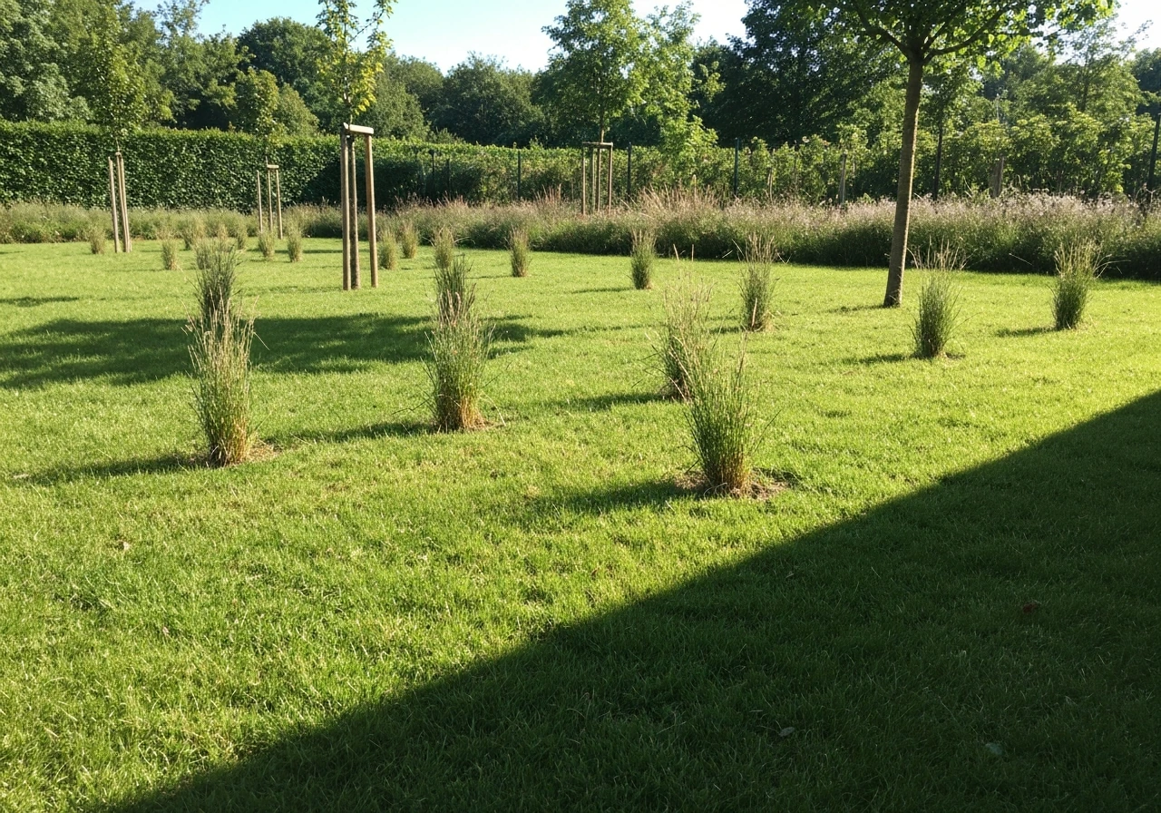 gras zaaien schaduw
