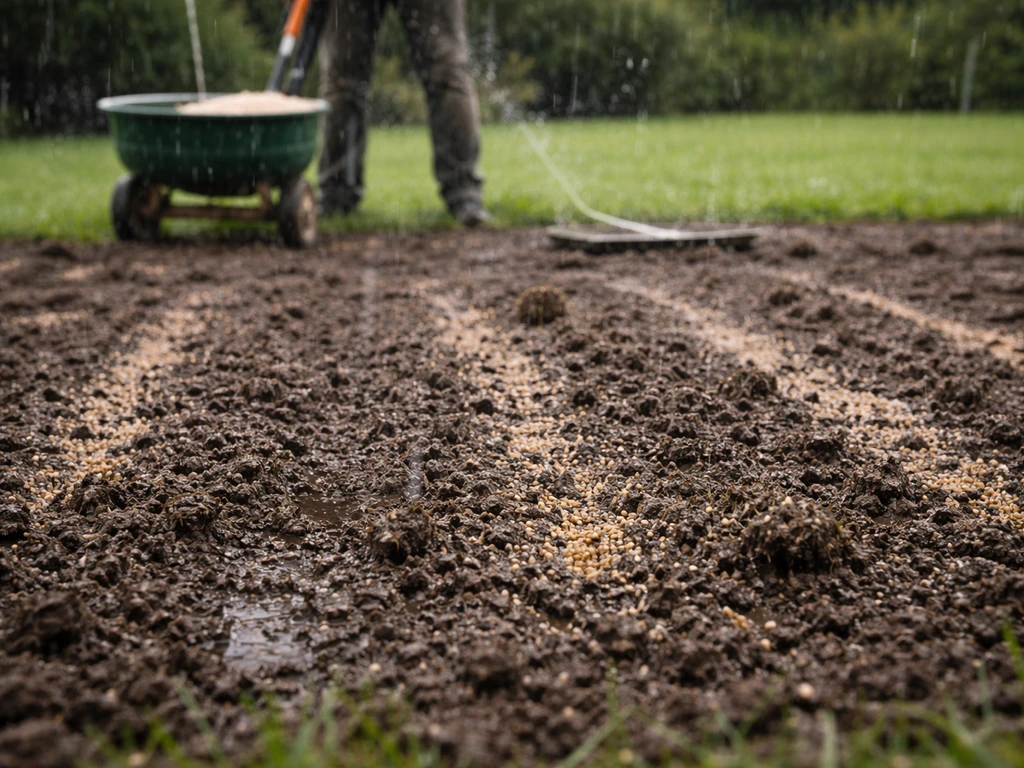 gras zaaien op natte grond