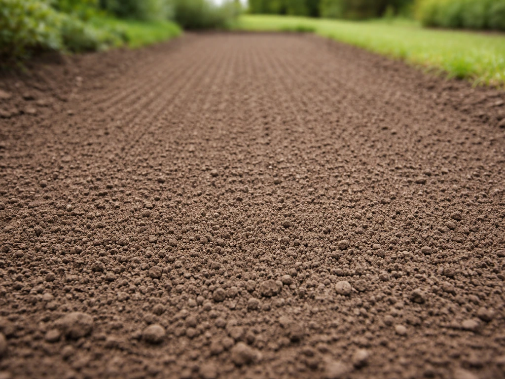Fijn en vlak onkruidvrij zaaibed in de tuin, klaar voor graszaad met goede bodemcontact.